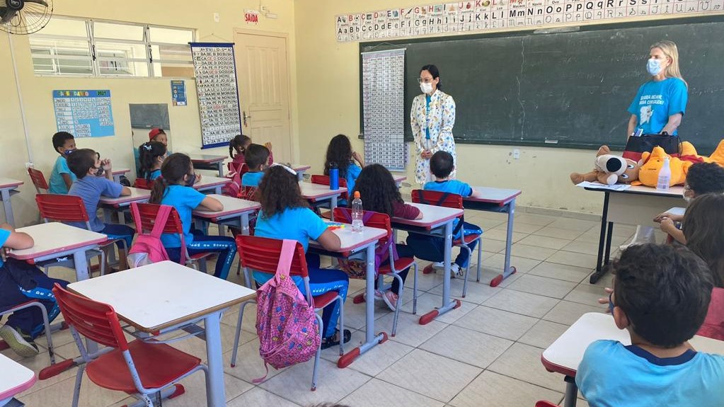 Orientações sobre os cuidados com a saúde são levadas às escolas de Morro da Fumaça