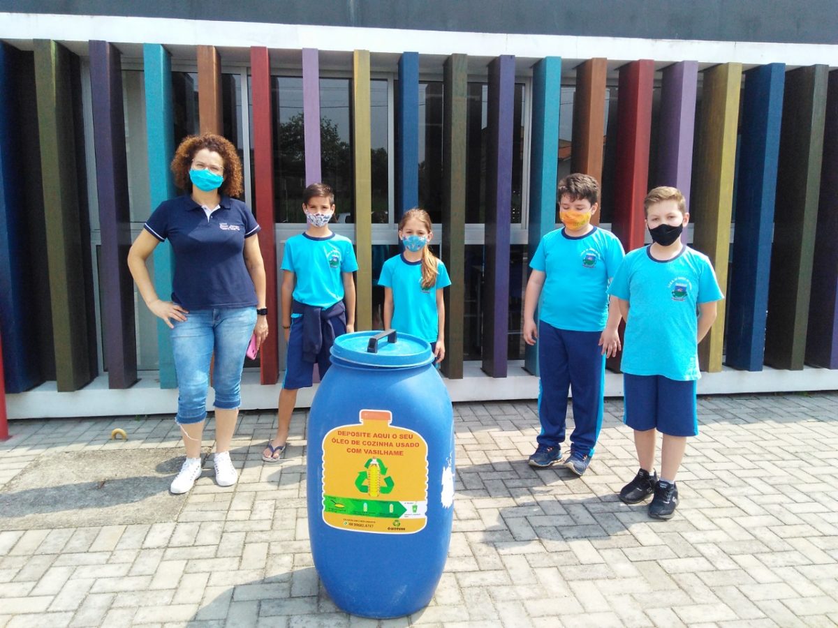 Nas escolas de Morro da Fumaça, o incentivo à reciclagem