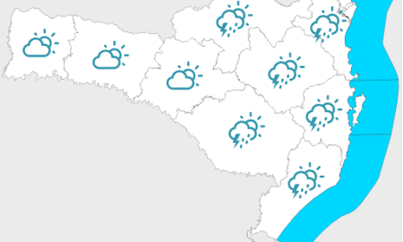 Domingo será de sol e temporais isolados durante a tarde