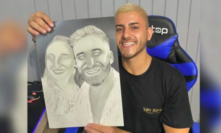 Jovem artista retrata em desenhos a emoção das pessoas