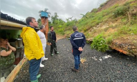 Deslizamento de terra é registrado no Bairro Mina Fluorita