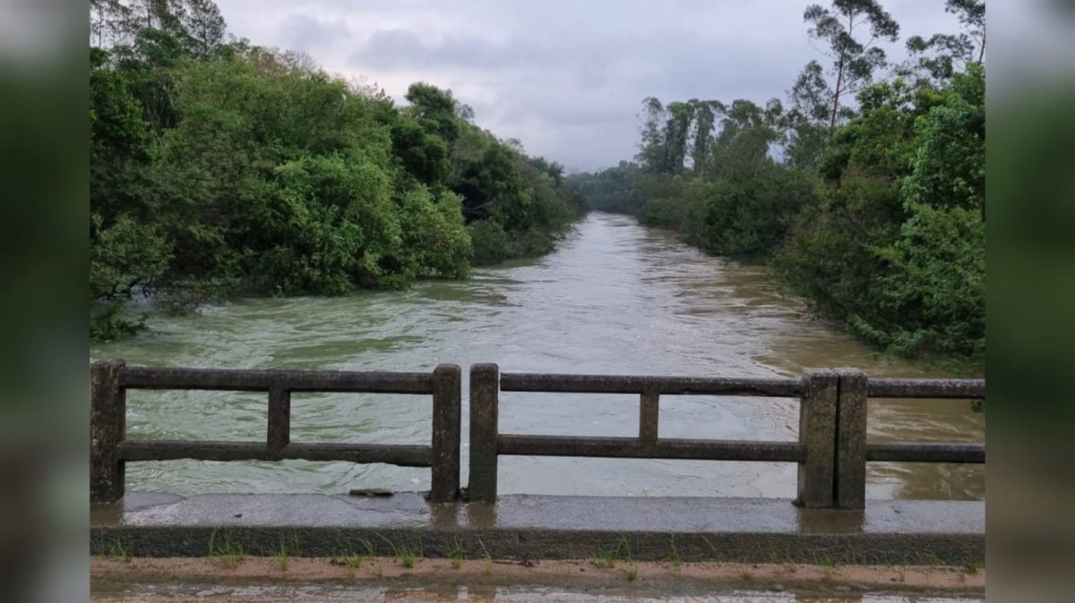 Previsão indica redução do nível do Rio Urussanga durante a tarde