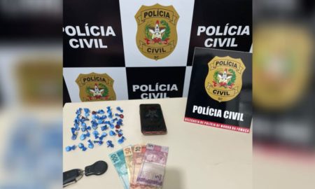 Polícia Civil prende casal por tráfico de drogas em Morro da Fumaça