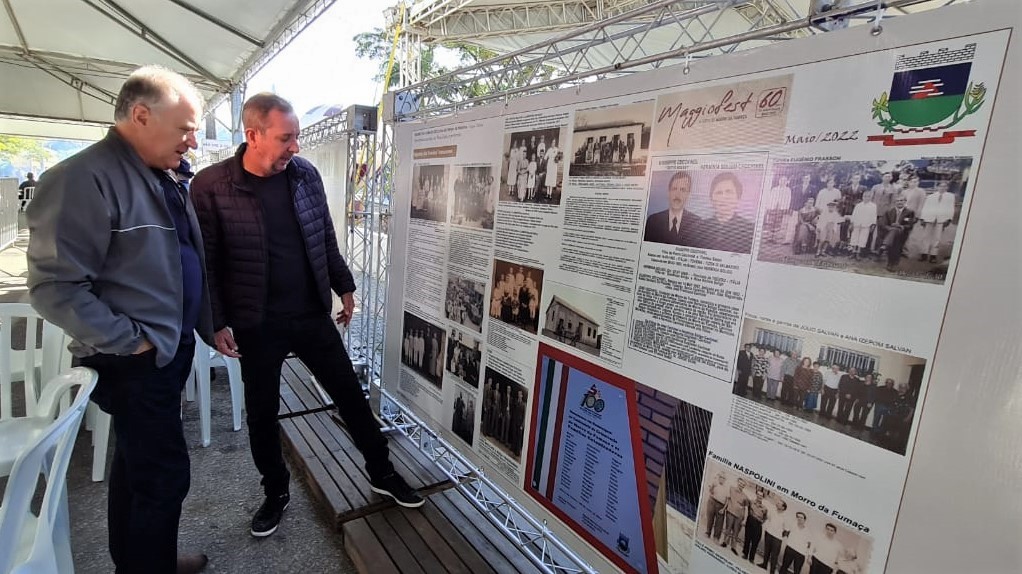 Historiador apresenta em painéis linha do tempo de Morro da Fumaça