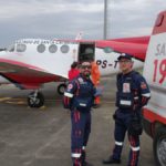 Samu de Morro da Fumaça transporta grávida de gêmeos até aeroporto