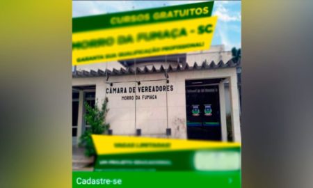 Legislativo de Morro da Fumaça não está oferecendo cursos gratuitos