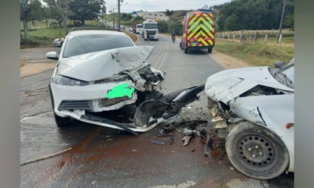 Colisão frontal na Rodovia Gregório Espíndola