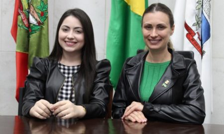 Vereadora Jorgia recebe no Legislativo influencer Cristã Rayssa Speak de Morro da Fumaça