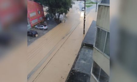 Chuva já causa alagamentos em Morro da Fumaça