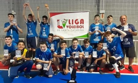 Morro da Fumaça vence etapa da Liga de Voleibol de Santa Catarina sub 14
