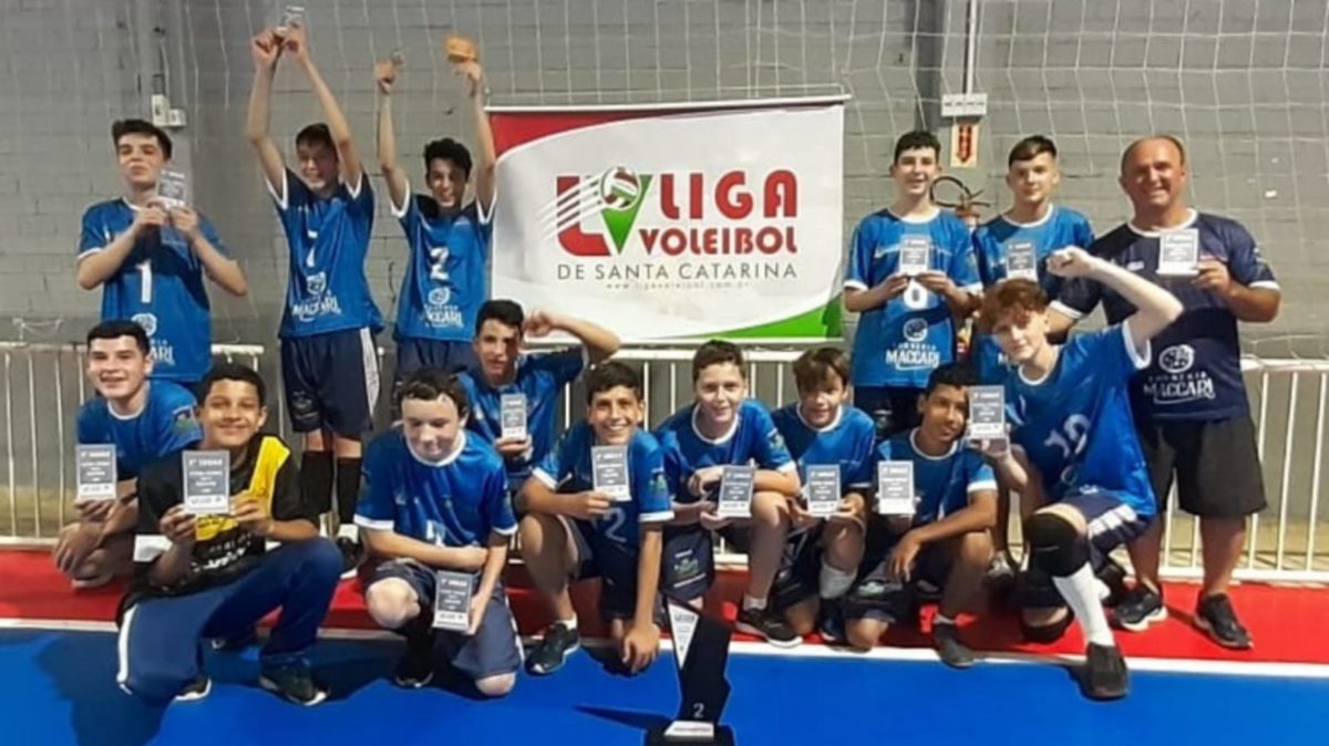 Morro da Fumaça vence etapa da Liga de Voleibol de Santa Catarina sub 14