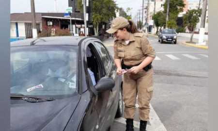 Polícia Militar de Morro da Fumaça realiza “blitz educativa”