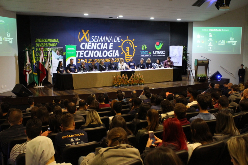 Maior evento institucional da Unesc, Semana de Ciência e Tecnologia inicia hoje