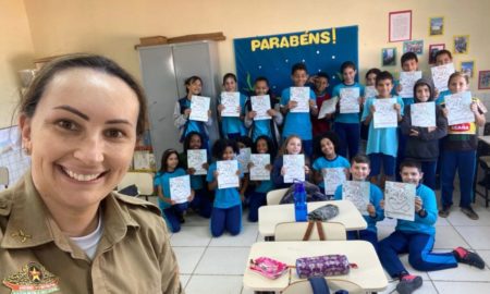 Polícia Militar retoma formação do Programa Proerd nas escolas de Morro da Fumaça