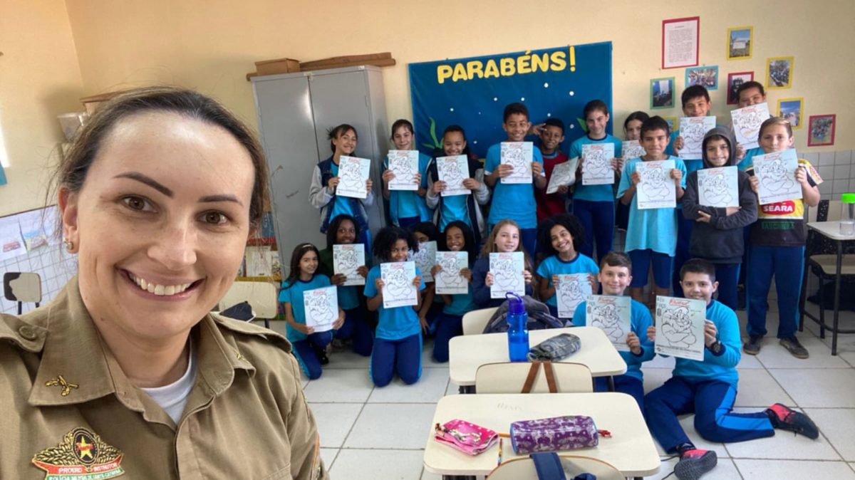 Polícia Militar retoma formação do Programa Proerd nas escolas de Morro da Fumaça