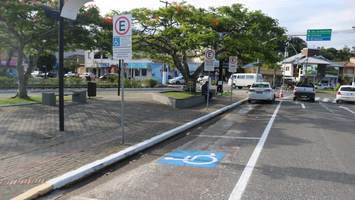 Demutran revitaliza sinalização horizontal da região central de Morro da Fumaça