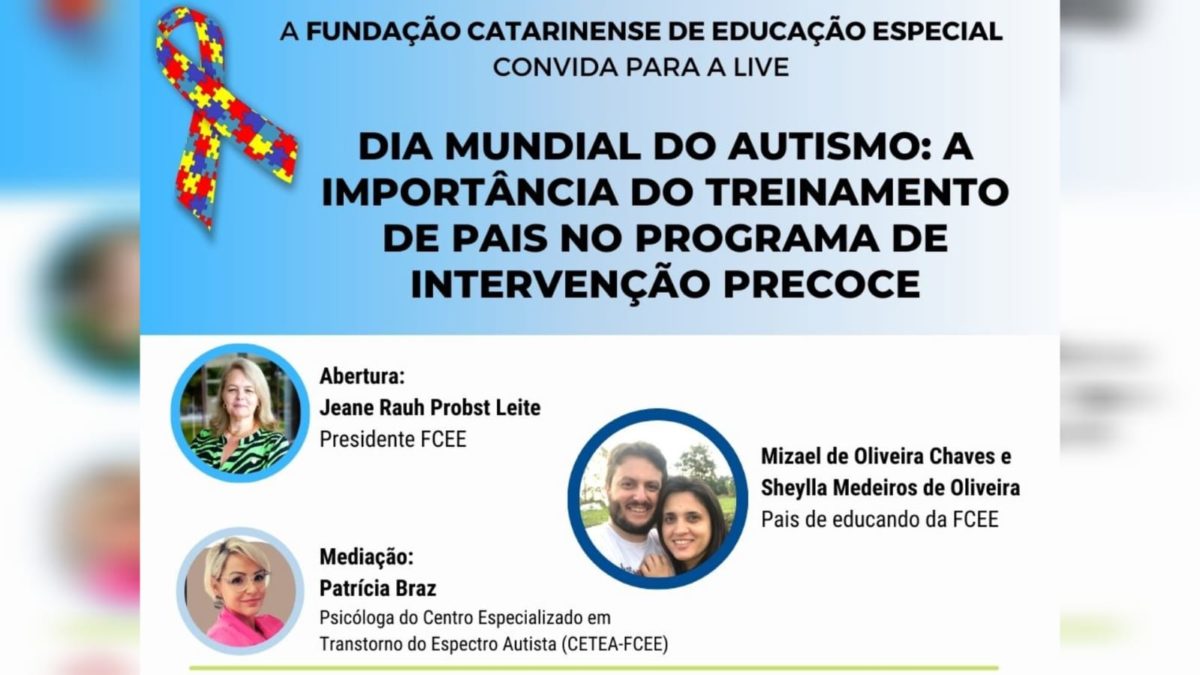 Dia Mundial do Autismo: Live de treinamento de pais acontece na segunda-feira