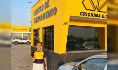 Promessa do futebol fumacense treina no Criciúma Esporte Clube