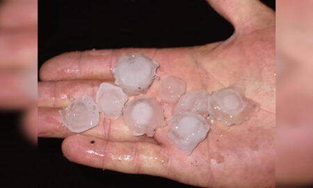 Chuva de granizo atinge Morro da Fumaça