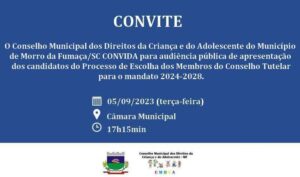 CMDCA realiza audiência pública com candidatos ao Conselho Tutelar de Morro da Fumaça