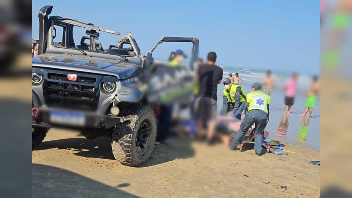 Acidente deixa duas pessoas gravemente feridas no Balneário Esplanada