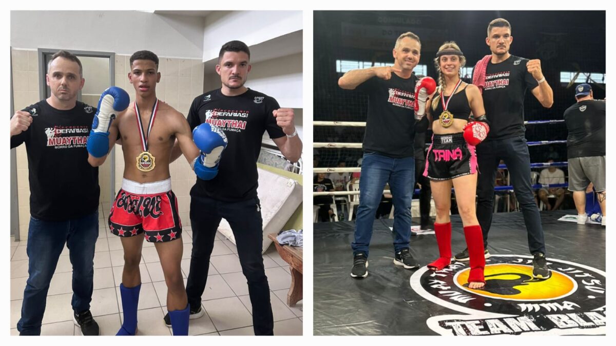 Atletas da Academia Defarias Team vencem lutas de Muaythai por nocaute