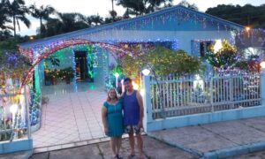 Casa decorada para o Natal é atração no centro de Morro da Fumaça