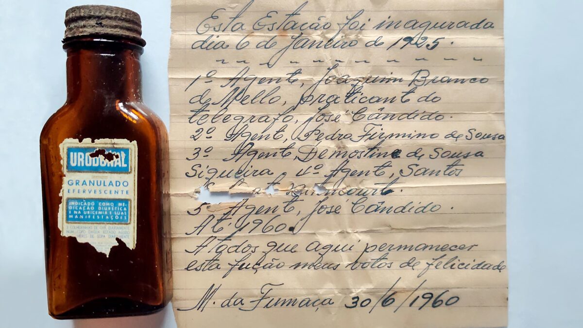 Após carta encontrada, fumacense revela cápsula do tempo deixada na antiga estação do agente ferroviário