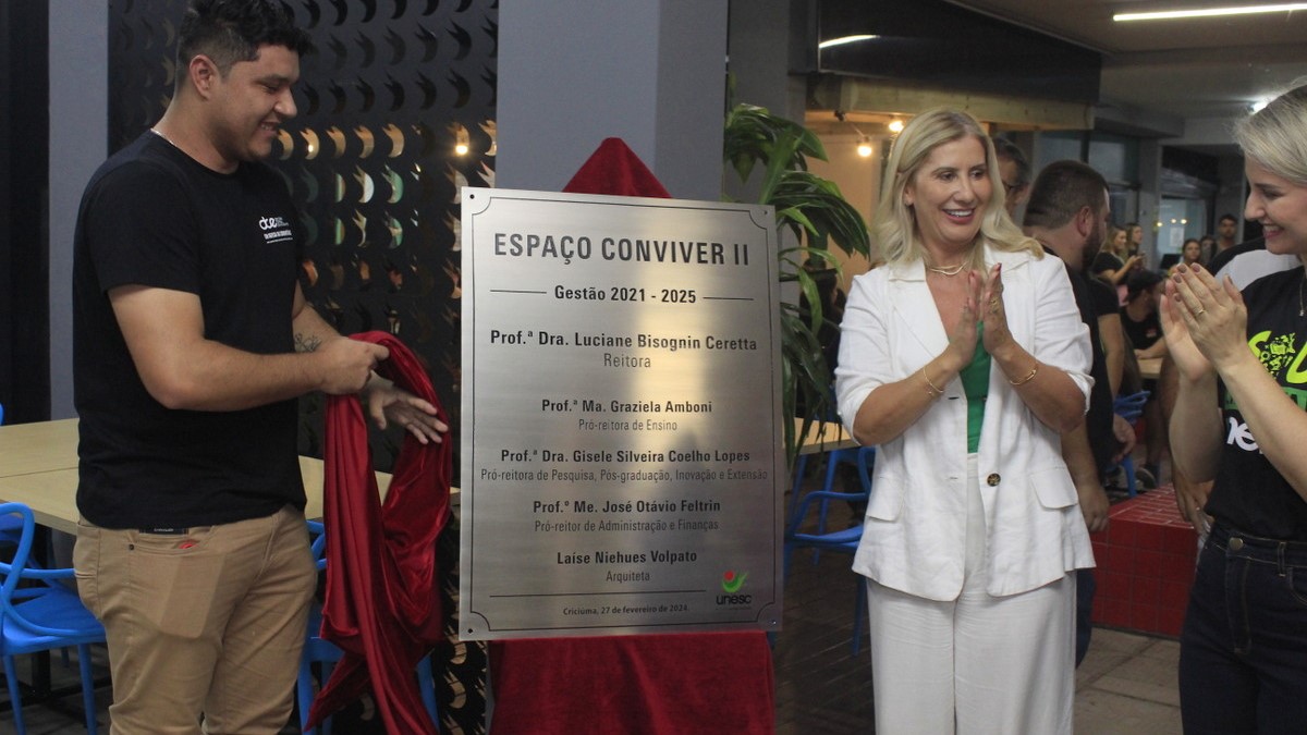 Unesc inaugura novo ambiente de convívio e interação para estudantes