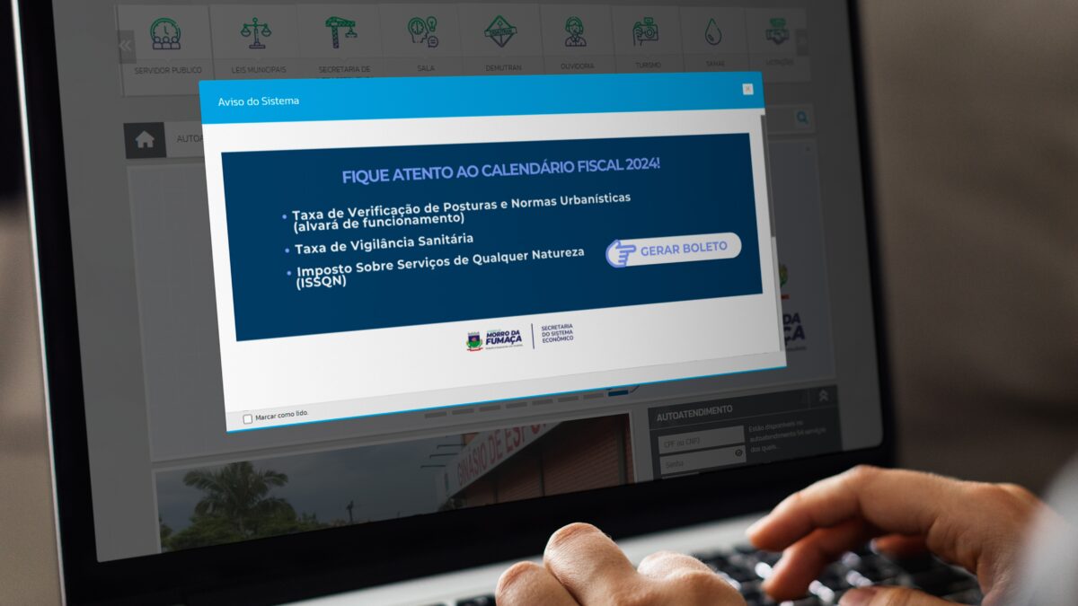 Governo de Morro da Fumaça divulga calendário fiscal de 2024