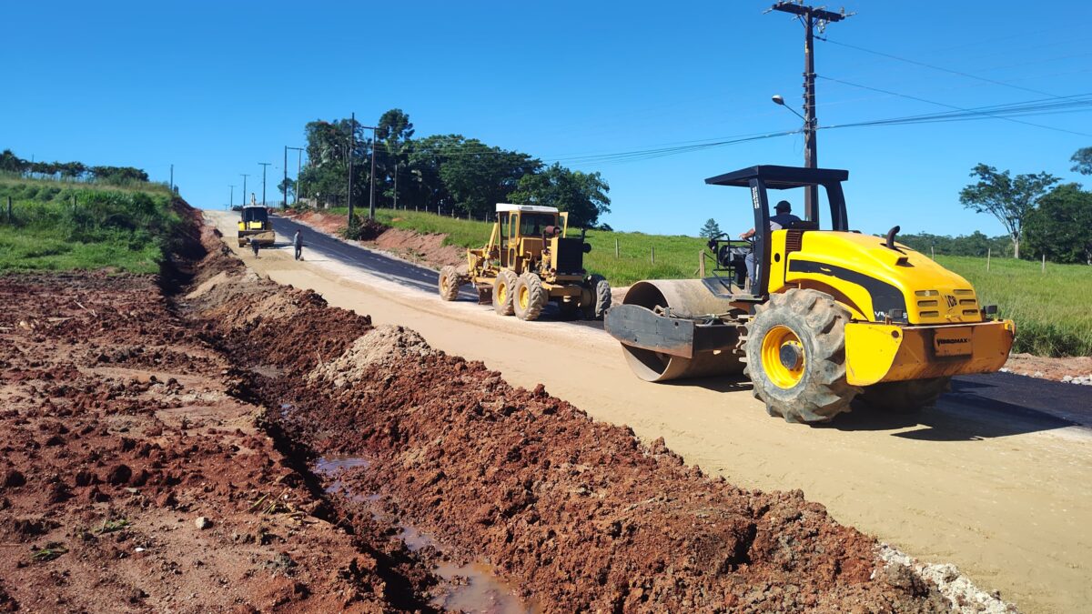 Pavimentação da Rodovia Libero Fortunato em fase de conclusão