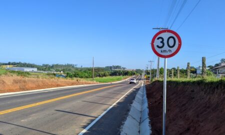 Após pavimentação, rodovia Líbero Fortunato está liberada para o tráfego