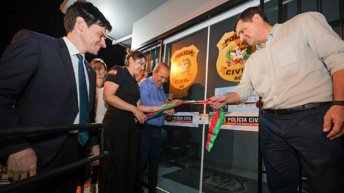 Governador inaugura nova sede da Delegacia de Polícia de Morro da Fumaça