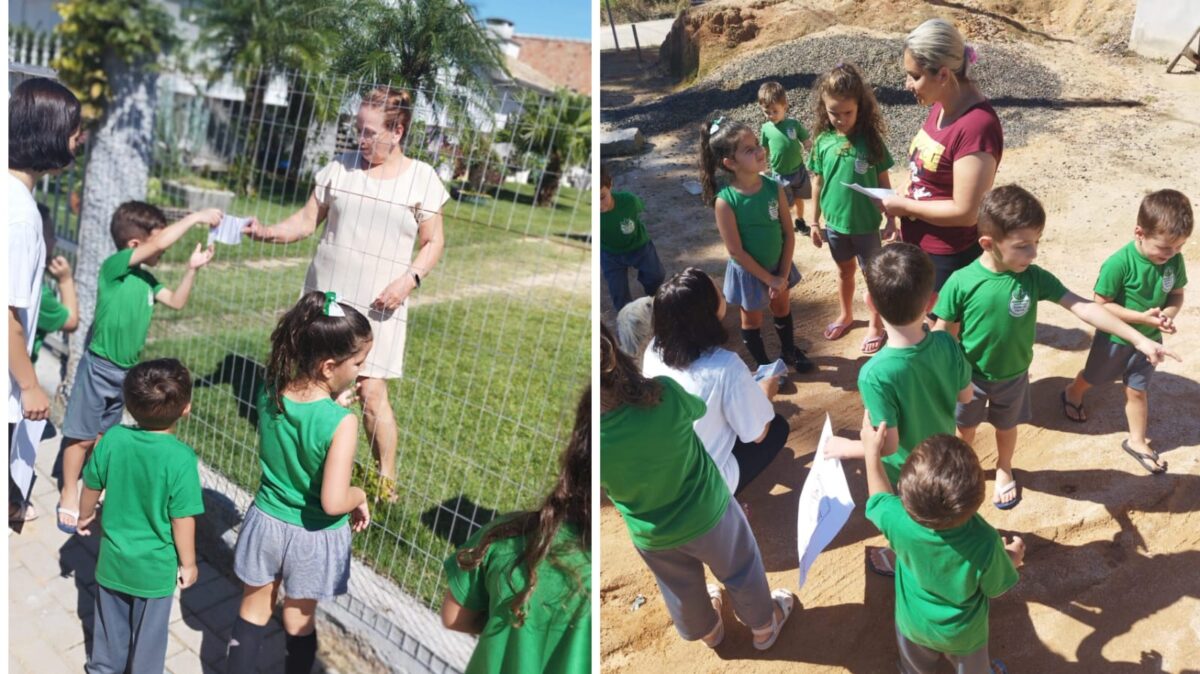 Alunos levam informações e alertam sobre mosquito da dengue no Bairro Bortolatto