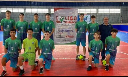 Equipe masculina FME - Voa Vôlei de Morro da Fumaça sub-16 garante a liderança da tabela classificatória da Liga Catarinense