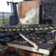 Casa é destruída por incêndio no Bairro Naspolini