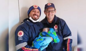 Samu de Morro da Fumaça auxilia parto domiciliar