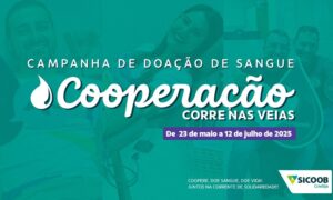 Cooperação Corre nas Veias: Sicoob Credija lança terceira edição da campanha de doação de sangue