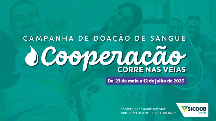 Cooperação Corre nas Veias: Sicoob Credija lança terceira edição da campanha de doação de sangue