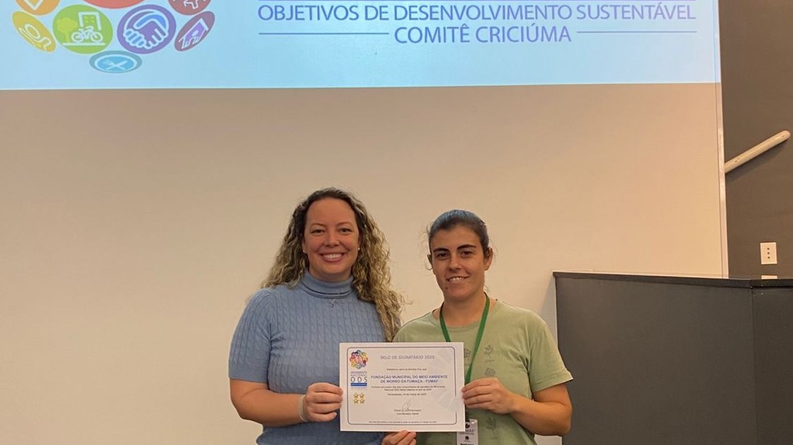 Fundação Municipal do Meio Ambiente de Morro da Fumaça recebe Selo ODS 2025