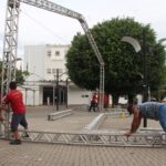 Com destaque para Praça de Alimentação, estrutura da 13ª Maggiofest começa a ser montada em Morro da Fumaça