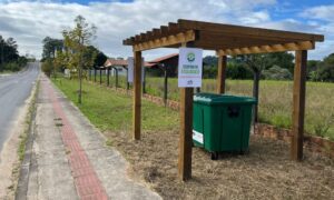 Associação de Moradores de Linha Torrens implanta mais um Ponto Ecológico