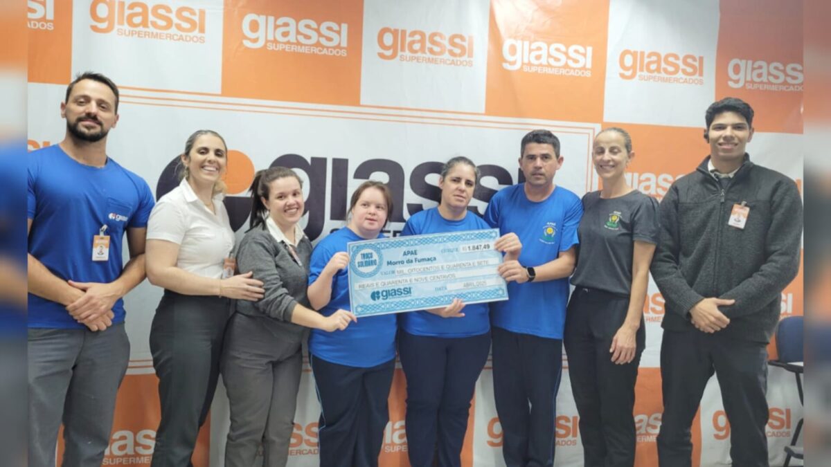 Troco Solidário do Giassi Supermercados beneficia a Apae