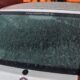 Geada cobre carros na madrugada desta quarta-feira (25) em Morro da Fumaça