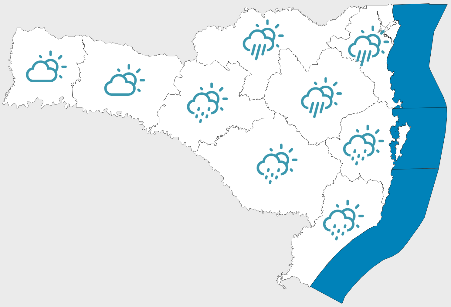 Confira a previsão do tempo para esta segunda-feira (9)