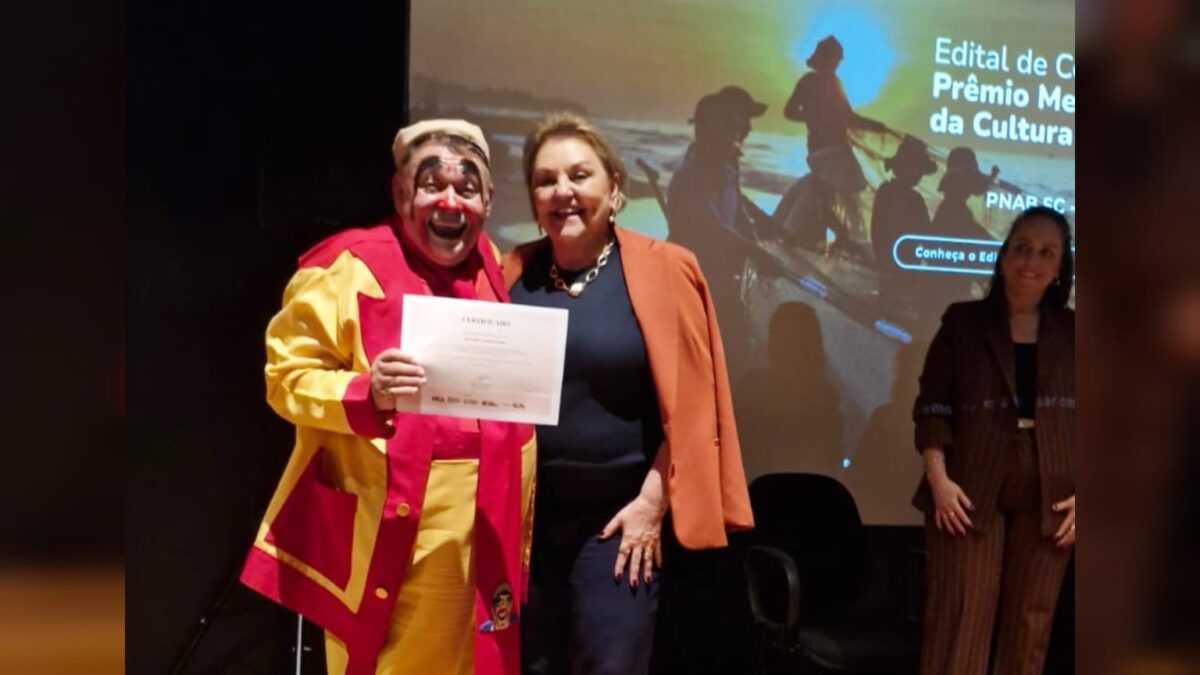 Palhaço Biriba ganha título de Mestre da Cultura Popular de Santa Catarina
