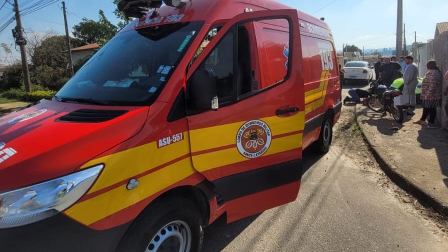 Motociclista fica ferido após colisão na Rodovia Gregório Espíndola