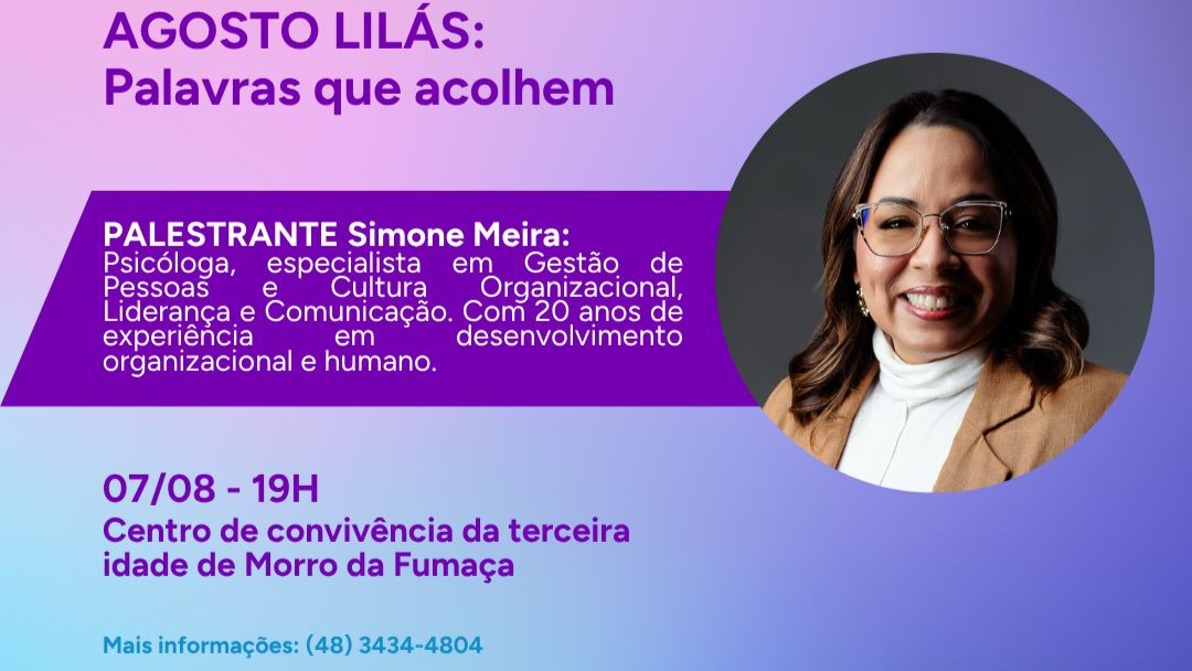 Palestra sobre Comunicação Não Violenta acontece nesta quinta-feira em Morro da Fumaça