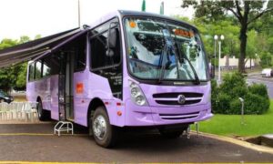 Ônibus Lilás chega a Morro da Fumaça nesta sexta-feira