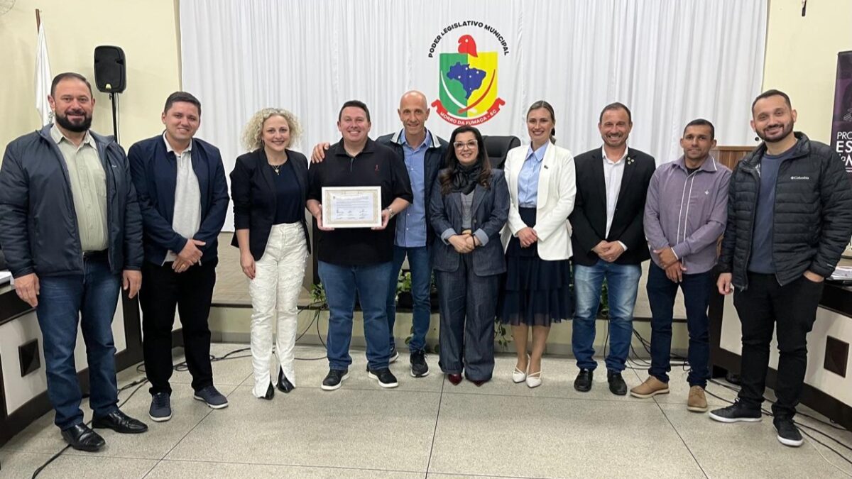 Câmara de Morro da Fumaça homenageia Realdo Bortolin Filho por canção dedicada a Estação Cocal